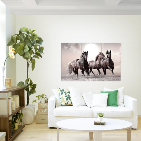 Wandbilder Wohnzimmer XXL Pferde Moderne Bilder Tiere